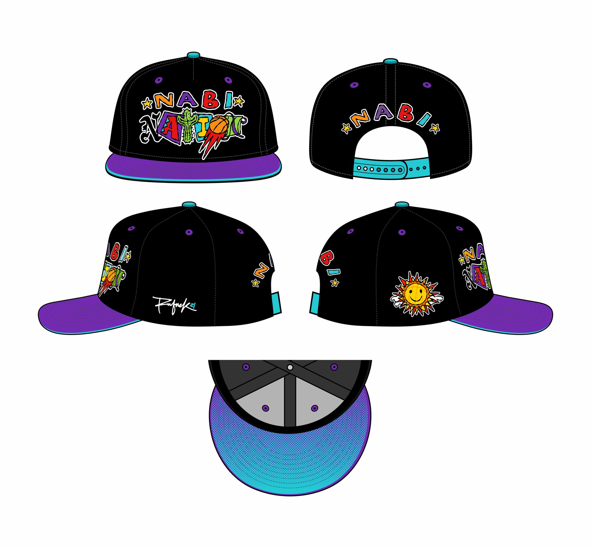NABI Doodle A-Frame Snapback