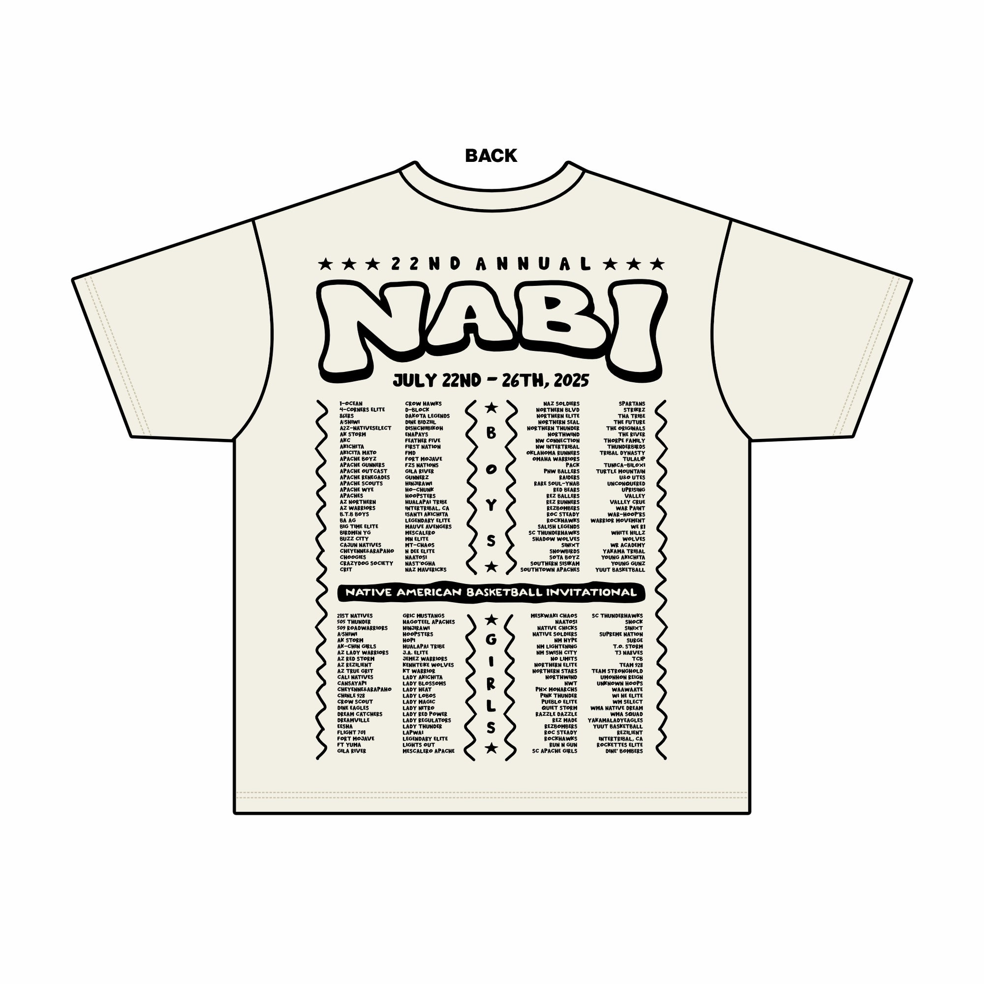2025 NABI Commemorative Tee